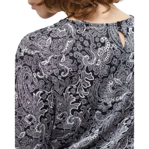 NEW The Kooples Women's Paisley Print Belted Mini Dress in Black Size 1 (US4) - Picture 6 of 16